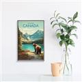 Picture of Canadian Brown Bear _GroupedProduct_Rectangle_Portrait_Canvas_Framed_