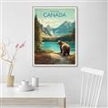Picture of Canadian Brown Bear _GroupedProduct_Rectangle_Portrait_Canvas_Framed_
