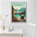 Picture of Canadian Brown Bear _GroupedProduct_Rectangle_Portrait_Canvas_Framed_