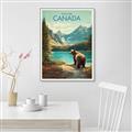 Picture of Canadian Brown Bear _GroupedProduct_Rectangle_Portrait_Canvas_Framed_