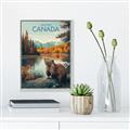 Picture of Canadian Beavers _GroupedProduct_Rectangle_Portrait_Canvas_Framed_