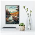 Picture of Canadian Beavers _GroupedProduct_Rectangle_Portrait_Canvas_Framed_