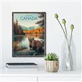 Picture of Canadian Beavers _GroupedProduct_Rectangle_Portrait_Canvas_Framed_