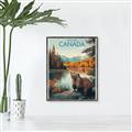 Picture of Canadian Beavers _GroupedProduct_Rectangle_Portrait_Canvas_Framed_