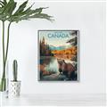 Picture of Canadian Beavers _GroupedProduct_Rectangle_Portrait_Canvas_Framed_