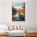 Picture of Canadian Beavers _GroupedProduct_Rectangle_Portrait_Canvas_Framed_
