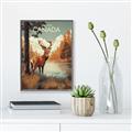 Picture of Canadian Deer _GroupedProduct_Rectangle_Portrait_Canvas_Framed_