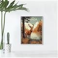 Picture of Canadian Deer _GroupedProduct_Rectangle_Portrait_Canvas_Framed_