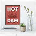 Picture of Hot Dam _GroupedProduct_Rectangle_Portrait_Canvas_Framed_