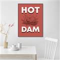 Picture of Hot Dam _GroupedProduct_Rectangle_Portrait_Canvas_Framed_