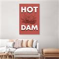 Picture of Hot Dam _GroupedProduct_Rectangle_Portrait_Canvas_Framed_