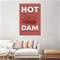 Picture of Hot Dam _GroupedProduct_Rectangle_Portrait_Canvas_Framed_