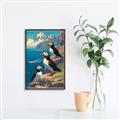 Picture of Perched Above the Blue _GroupedProduct_Rectangle_Portrait_Canvas_Framed_