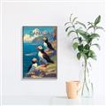 Picture of Perched Above the Blue _GroupedProduct_Rectangle_Portrait_Canvas_Framed_