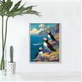 Picture of Perched Above the Blue _GroupedProduct_Rectangle_Portrait_Canvas_Framed_