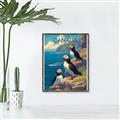 Picture of Perched Above the Blue _GroupedProduct_Rectangle_Portrait_Canvas_Framed_