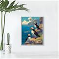Picture of Perched Above the Blue _GroupedProduct_Rectangle_Portrait_Canvas_Framed_