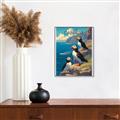 Picture of Perched Above the Blue _GroupedProduct_Rectangle_Portrait_Canvas_Framed_