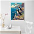 Picture of Perched Above the Blue _GroupedProduct_Rectangle_Portrait_Canvas_Framed_