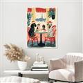 Picture of Café Canine _GroupedProduct_Rectangle_Portrait_Unframed_Print_Only_