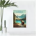 Picture of Canadian Brown Bear _GroupedProduct_Rectangle_Portrait_Unframed_Print_Only_