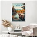 Picture of Canadian Beavers _GroupedProduct_Rectangle_Portrait_Unframed_Print_Only_