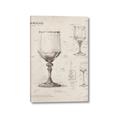 Picture of Sketch of a Wine Glass _GroupedProduct_Rectangle_Portrait_Canvas_