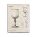 Picture of Sketch of a Wine Glass _GroupedProduct_Rectangle_Portrait_Canvas_