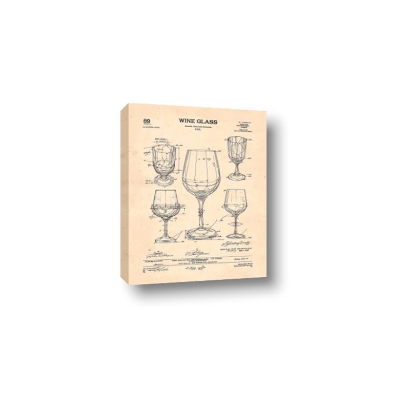 Picture of The Anatomy of a Wine Glass _GroupedProduct_Rectangle_Portrait_Canvas_