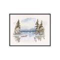 Picture of Reflections of the North I _GroupedProduct_Rectangle_Landscape_Canvas_Framed_