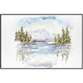 Picture of Reflections of the North II _GroupedProduct_Rectangle_Landscape_Canvas_Framed_