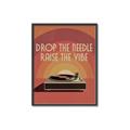Picture of Drop the Needle, Raise the Vibe _GroupedProduct_Rectangle_Portrait_Canvas_Framed_
