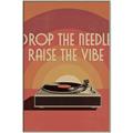 Picture of Drop the Needle, Raise the Vibe _GroupedProduct_Rectangle_Portrait_Canvas_Framed_