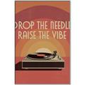 Picture of Drop the Needle, Raise the Vibe _GroupedProduct_Rectangle_Portrait_Canvas_Framed_
