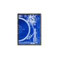 Picture of Blue Print Vinyl I _GroupedProduct_Rectangle_Portrait_Photography _GroupedProduct_Rectangle_Portrait_Canvas_Framed_
