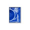 Picture of Blue Print Vinyl I _GroupedProduct_Rectangle_Portrait_Photography _GroupedProduct_Rectangle_Portrait_Canvas_Framed_