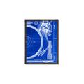 Picture of Blue Print Vinyl I _GroupedProduct_Rectangle_Portrait_Photography _GroupedProduct_Rectangle_Portrait_Canvas_Framed_