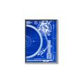 Picture of Blue Print Vinyl I _GroupedProduct_Rectangle_Portrait_Photography _GroupedProduct_Rectangle_Portrait_Canvas_Framed_
