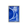 Picture of Blue Print Vinyl I _GroupedProduct_Rectangle_Portrait_Photography _GroupedProduct_Rectangle_Portrait_Canvas_Framed_