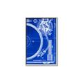 Picture of Blue Print Vinyl I _GroupedProduct_Rectangle_Portrait_Photography _GroupedProduct_Rectangle_Portrait_Canvas_Framed_