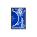 Picture of Blue Print Vinyl I _GroupedProduct_Rectangle_Portrait_Photography _GroupedProduct_Rectangle_Portrait_Canvas_Framed_