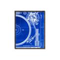 Picture of Blue Print Vinyl I _GroupedProduct_Rectangle_Portrait_Photography _GroupedProduct_Rectangle_Portrait_Canvas_Framed_