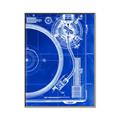 Picture of Blue Print Vinyl I _GroupedProduct_Rectangle_Portrait_Photography _GroupedProduct_Rectangle_Portrait_Canvas_Framed_