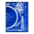 Picture of Blue Print Vinyl I _GroupedProduct_Rectangle_Portrait_Photography _GroupedProduct_Rectangle_Portrait_Canvas_Framed_