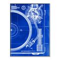 Picture of Blue Print Vinyl I _GroupedProduct_Rectangle_Portrait_Photography _GroupedProduct_Rectangle_Portrait_Canvas_Framed_