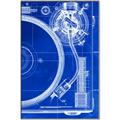 Picture of Blue Print Vinyl I _GroupedProduct_Rectangle_Portrait_Photography _GroupedProduct_Rectangle_Portrait_Canvas_Framed_