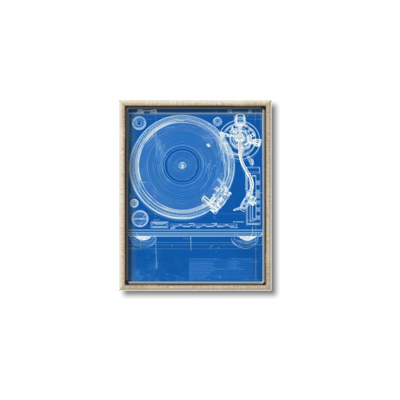 Picture of Blue Print Vinyl II _GroupedProduct_Rectangle_Portrait_Photography _GroupedProduct_Rectangle_Portrait_Canvas_Framed_