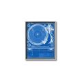 Picture of Blue Print Vinyl II _GroupedProduct_Rectangle_Portrait_Photography _GroupedProduct_Rectangle_Portrait_Canvas_Framed_