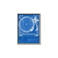Picture of Blue Print Vinyl II _GroupedProduct_Rectangle_Portrait_Photography _GroupedProduct_Rectangle_Portrait_Canvas_Framed_