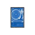 Picture of Blue Print Vinyl II _GroupedProduct_Rectangle_Portrait_Photography _GroupedProduct_Rectangle_Portrait_Canvas_Framed_